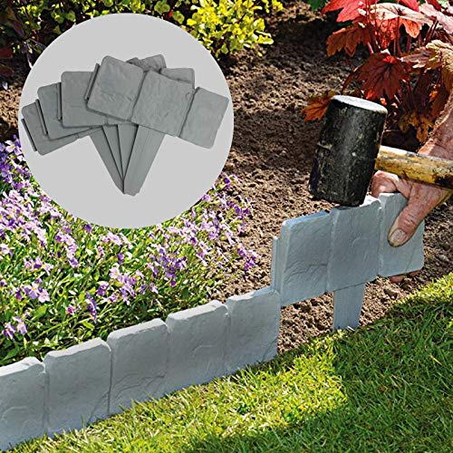 Bordi per giardini effetto pietra grigia 5 metri | Confinare con le piante