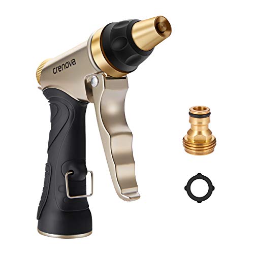 Crenova Pistola da Giardino HN-01 Pistola Irrigazione/Pistola Spray ad Alta Pressione per Autolavaggio, Irrigazione Giardino/Prato,Pulizia Camera/Pedana/Pavimento con Flusso d'Acqua Regolabile