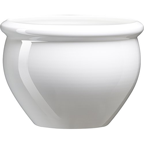 Emsa 512668 - Vaso di Fiori Siena da Giardino in Polipropilene, 26 cm, Bianco Perla