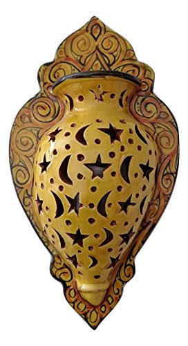 Etnico Arredo Applique da Parete Lampada Lanterna in Terracotta Marocco MAROCCHINA Giardino Esterno 1203190841