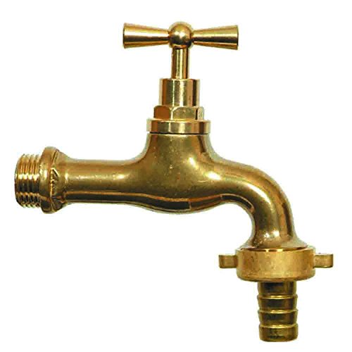 Idro Bric SMK-K0860 B Rubinetto portagomma da 1/2, Ottone