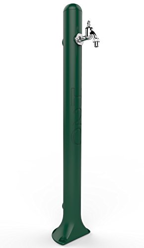 Sined SINED-FH2O-VERDE Fontana Classica con Rubinetto Lavapiedi e Portagomme Verde