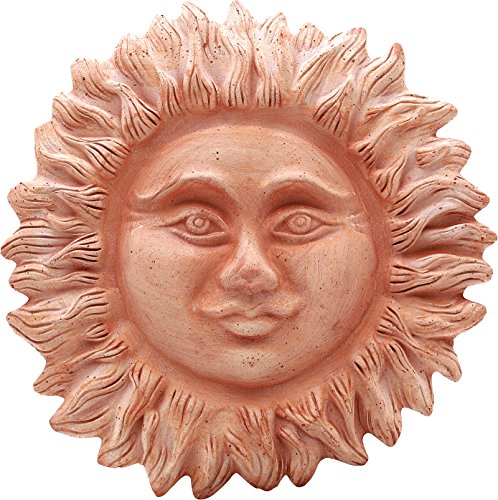 Sole Decorativo in terracotta Cm.50 - Rifinito a mano e resistente al gelo - Made in Italy