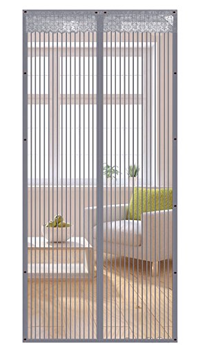 Liveinu Zanzariera Magnetica Per Porte Finestre Tenda Zanzariera Con Magneti Rete Anti Zanzare Zanzariera Grigio 80x240cm