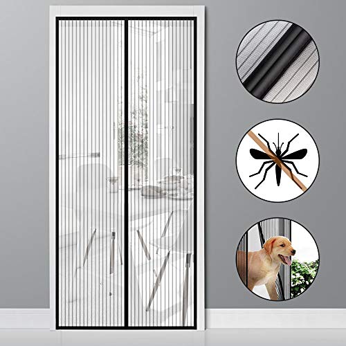 vitutech Zanzariera Magnetica, 100x220cm Tenda Zanzariera Con Magneti Rete Super Fine Anti Zanzariera per Porte di Soggiorno Camera da Letto Casa