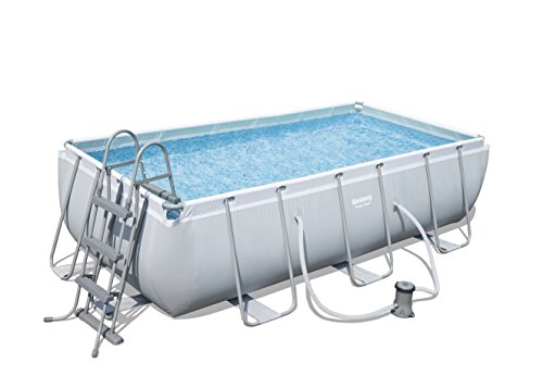 Bestway Power Steel Piscina Rettangolare con Struttura Metallica, 6478 Litri, 404x201x100 cm