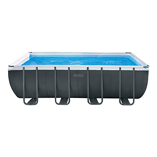 INTEX 26356NP, Piscina Rettangolare con Pompa Sabbia, Doppia scaletta, Telo Copertura, 549x274x132 cm