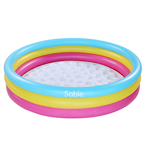 Sable Piscina Gonfiabile Bamibini per Giochi d’Acqua con Due Ugelli, 147x33cm