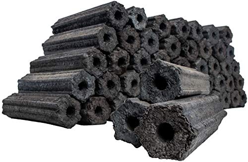 comfour 10 kg Bricchette di Carbone Carbone di Legna Naturale al 100 per Barbecue a Palla da Tavolo e da appoggio 10kg mattonelle di Natura