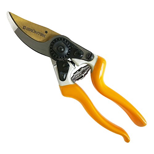 GRNTEK Cesoie da Potatura Professionali Z25 PREMIUM Forbici da Giardinaggio Forgiate in Teflon antiaderente Cesoia da Giardino di Alta Qualit