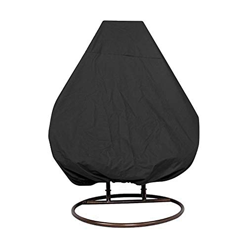 HONCENMAX Copertura della Sedia Dondolo  Rattan da Giardino Wicker Coperture Mobili Impermeabili per Sedie Sospese  Antipolvere Protettiva Copertina  Tessuto Oxford con Fodera in PVC