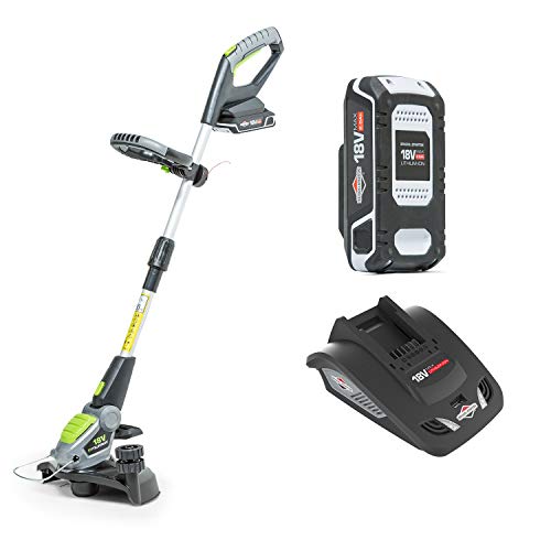 Murray IQ18GTK Kit Decespugliatore  a Batteria 18V agli Ioni di Litio Larghezza Taglio 30cm Incluso Batteria da 25Ah e Caricabatteria GrigioNeroVerde