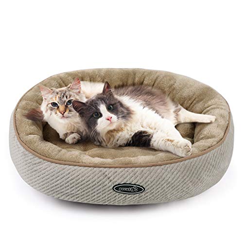 Pecute Cuccia per Gatti e Cani Realizzato in Fondo Antiscivolo di PVC Letto Morbido Confortevole per Animali DomesticiM