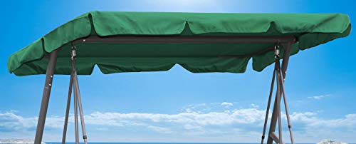 QuickStar Copertura di Ricambio Universale per Dondolo a 3 posti Colore Verde