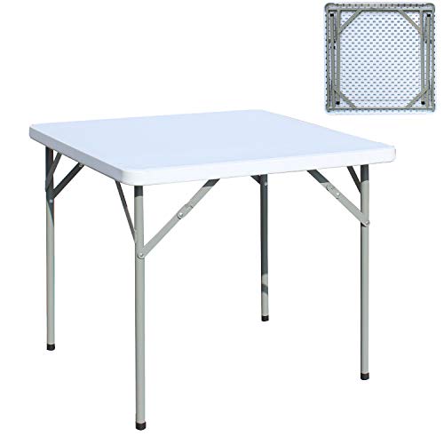 SogesHome Square Tavolo Multiuso per Uso Domestico Tavolo da Campeggio Tavolo da Picnic 84 x 84 cm HP84FSH01
