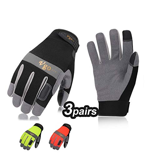 M//8 GR/ÜNTEK 5 Paia Guanti da Lavoro e Giardino con rivestimento in Lattice