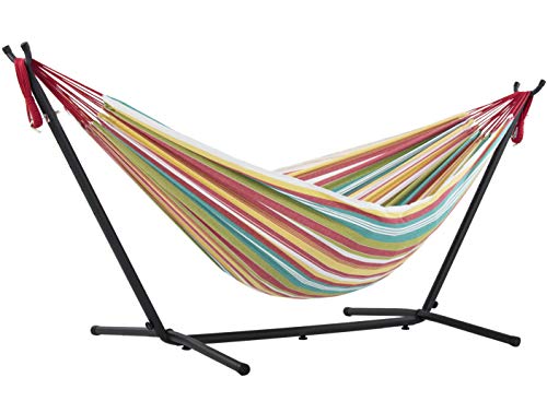 Vivere Salsa UHSDO826 Amaca con Supporto Brasiliana Cotone 250 cm Portata 200 kg Borsa da Trasporto inclu Doppia
