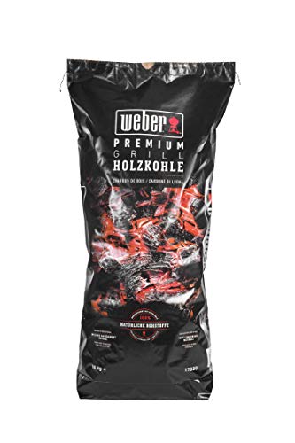 Weber Premium Holzkohle 10 kg carbonella Nero