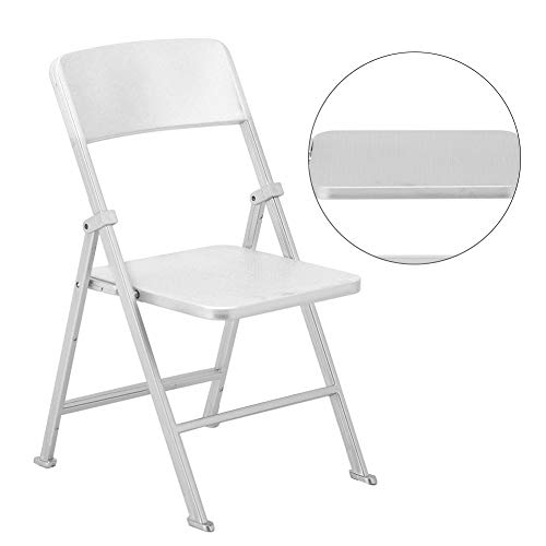 16 Scala Casa delle Bambole Sedia Pieghevole Simulazione in Miniatura Sedie in Lega di Plastica Mobilia Piccola Casa Bambole Giocattoli Modello Mobili per Dolls Action FigureSilver