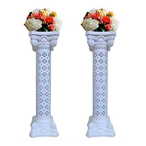 2 Pezzi Pilastro Fiori Decorativo Colonne di Fiori Romano Supporto Ortensia in Plastica Altezza di 102 cm Decorazione di Nozze Cerimonie Anniversari Celebrazioni Festa Eventi Indoor e Outdoor