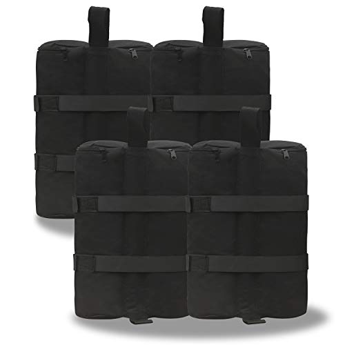 ABCCANOPY baldacchino per Sabbia 4pcs Gazebo Peso Vestito Borsa per Qualsiasi Pup Up Gazebo Nero