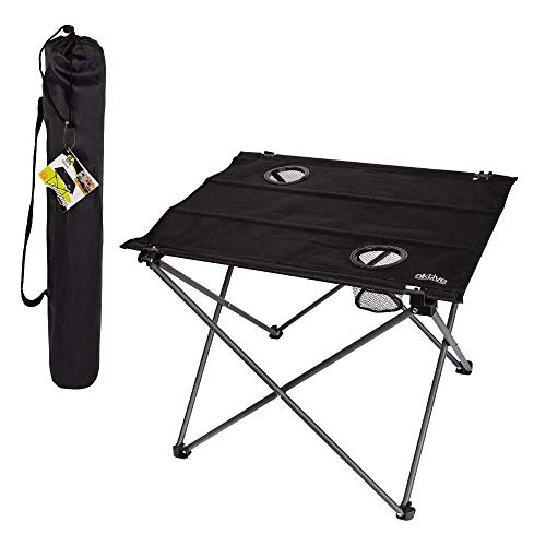 Aktive 52843 Tavolo pieghevole in tessuto da campeggio 61 x 53 x 51 cm campeggio