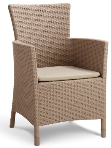 Allibert Montana 212216  Sedia in Rattan Sintetico Resistente ai Raggi UV