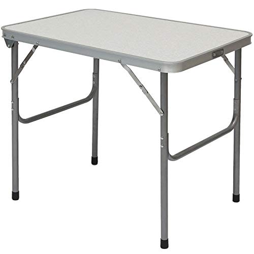 AMANKA Tavolino da Campeggio Pieghevole Formato Valigia Facile da trasportare Struttura in Acciaio Ideale per Picnic Giardino Spiaggia ca 70x50x60cm