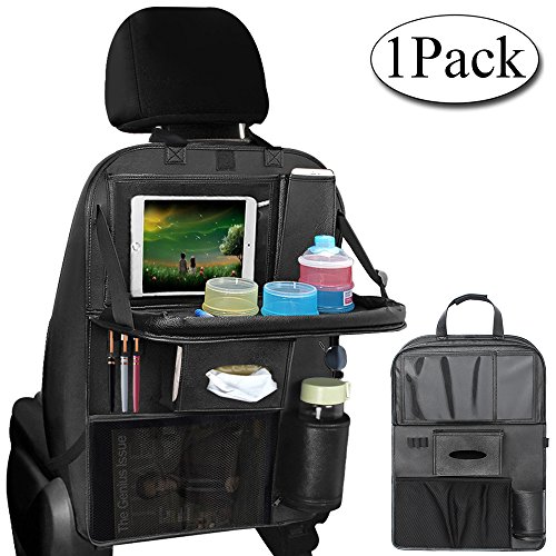 AresKo Organizzatore Sedile Posteriore Auto Organizer Bambini Proteggi Sedili con MultiTasca e Tavolino Pieghevole per Viaggio Stradale