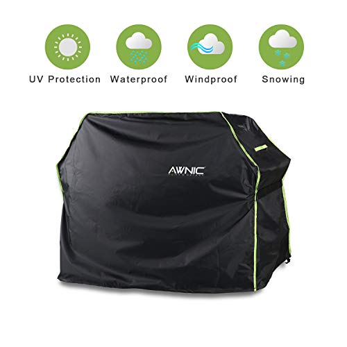 AWNIC Copri Barbecue a Gas Grande Copertura Barbecue Copertura Impermeabile Resistente 420D Oxford per Weber Brinkmann Char Broil Grill 140X65X115cm