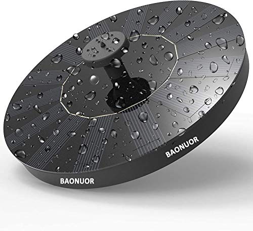 BAONUOR  Fontana solare 2020 con 5 effetti a energia solare pompa per laghetti da giardino o fontana per uccelli