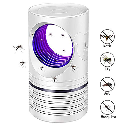 Bcamelys Lampada Antizanzare Zanzariera Elettrica 5w Anti Zanzare USB con Luce UV Lampada Antizanzare Elettrico Trappola per Esterno Interno Giardino Campeggio per Contrastare Zanzare Mosche