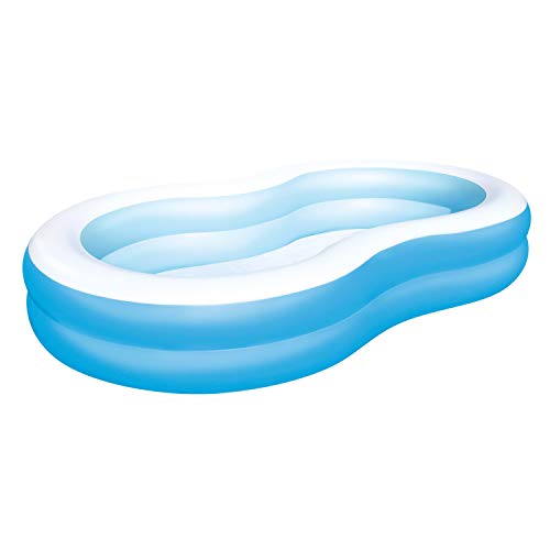 Bestway 54117 Piscina Family a Otto con 2 Anelli 262 x 157 x 46 cm Blu
