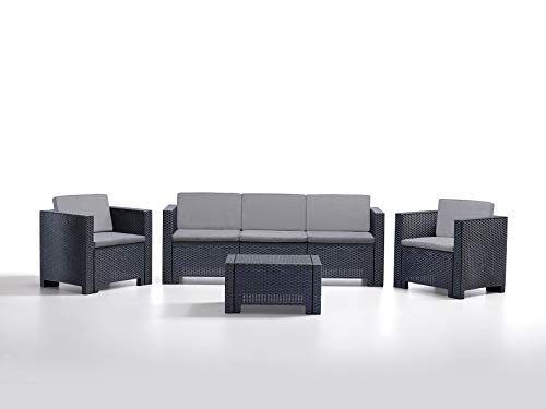 Bianco 336 x 336 x 64 cm Bica 9018 Set Salottino Colorado 5 Posti 120 x 70 x 70 cm