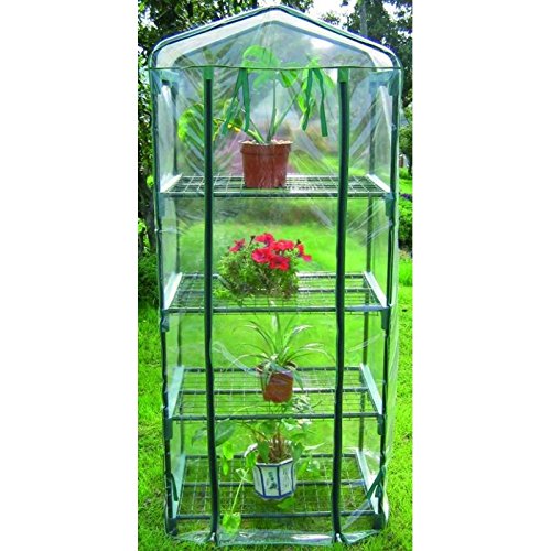 Blinky 7972710 Serre in PVC a Casetta con 4 Ripiani 69x49x157