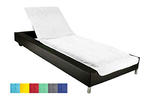 Brandsseller Fodera per sedia a sdraio da giardino in spugna 100 cotone ca 75 x 200 cm