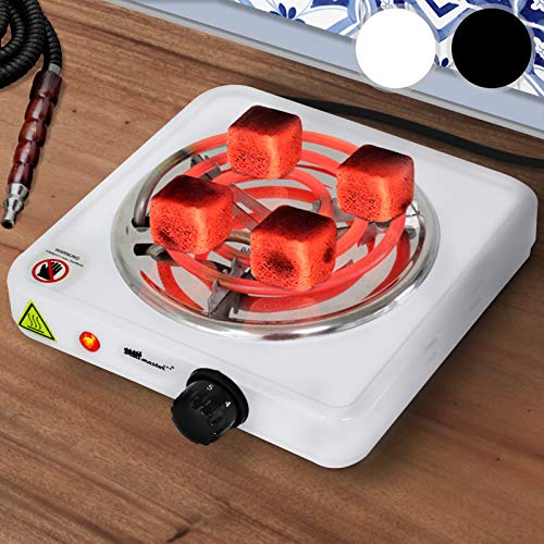 Broilmaster Accenditore Elettrico per Shisha 1000 W Regolatore di Temperatura a 5 Livelli Protezione dal Surriscaldamento Colore a Scelta Accenditore Narghil Accendi Carbonella