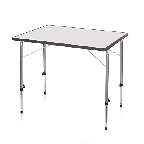Campart Tavolino da Esterni TA0831 Tavolo Grigio 80 x 60 cm