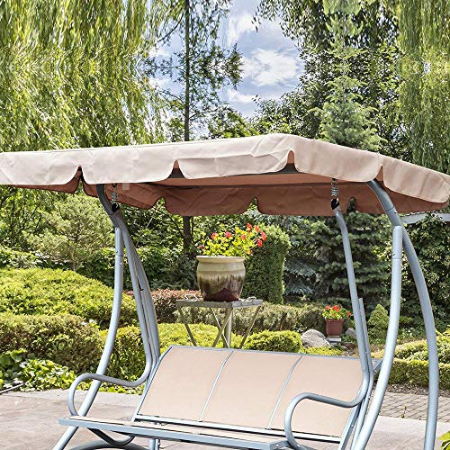 Canopy di ricambio per dondolo da 2 e 3 posti copertura per amaca da giardino allaperto universale colori e dimensioni