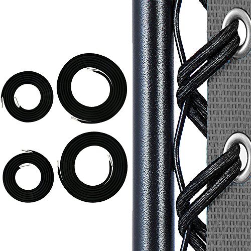 Centtechi 4 Pezzi Elastici Corda per Zero Gravity Chair Universale Cordini di Ricambio per Sedie Pieghevoli Sedia Relax Sedia Lunga da Giardino Inclinabile Nero
