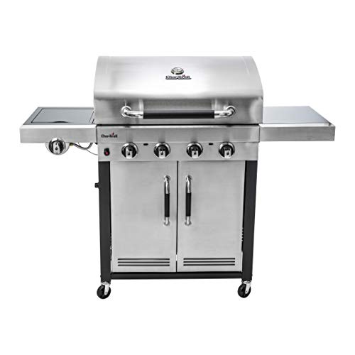 CharBroil Advantage Series 445S Barbecue in acciaio inox a 4 bruciatori con bruciatore laterale