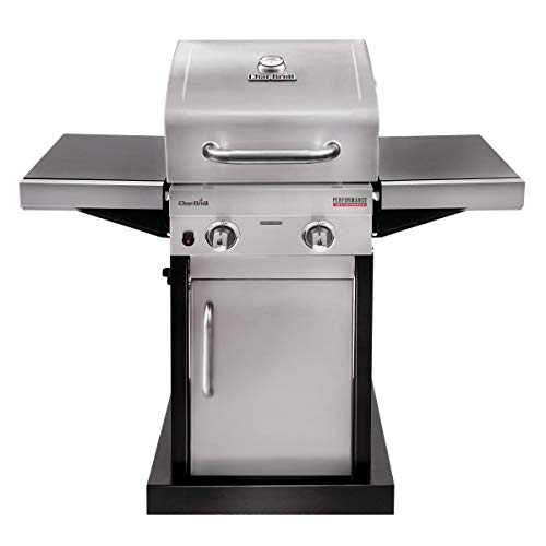 CharBroil New Performance Series 220S Griglia Barbecue a Gas con 2 Fuochi con Tecnologia TRUInfrared Finitura Acciaio Inox