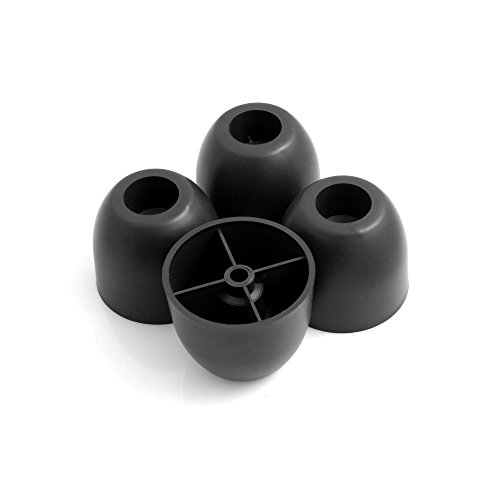 Design61Set Divano Piedi mobili feltrini plastica Sottobicchiere divano poltrona da avvitare per mobili in plastica nero