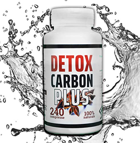 DETOX CARBON ACTIVE XXL 240 compresseDimagrante Detox bruciagrassi Per Perdere Peso Velocemente Eccezionale Per Pancia Piatta Cosce Addominali E Purificare il Corpo Termogenico Naturale