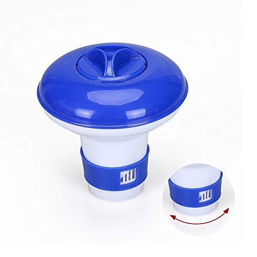 Dispenser Chimico Dosatore di Cloro Galleggiante con Sfiati di Flusso Regolabili e Cappuccio di Chiusura Cloro Diffusore per Interni  Piscine allaperto Vasca