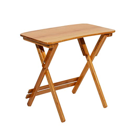 DlandHome Piccolo Tavolo da Pranzo Pieghevole per Esterni Patio Giardino tavolino da caff in Legno 70 x 39 x 6278 cm