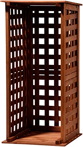 dobar 29097FSCScaffale portalegna in Legno per Interni ed Esterni in Giardino Marrone 39x 39x 85cm