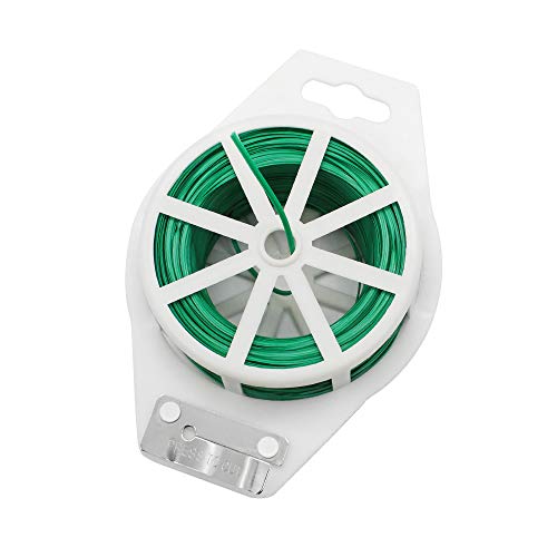 DylanEU Legacci per Piante da Giardino 100 m Multiuso Twist Tie con Cutter Filo legante Utilizzato in Fattorie Giardini Campi di Ortaggi Coltivazione in Serra Frutteti