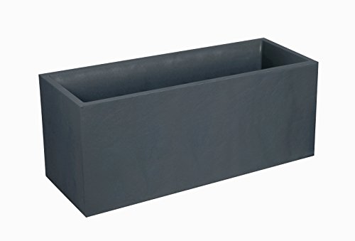 Eda Plastiques  13731 BRT SX1  Volcania Fioriera in plastica 100 x 40 x 40 cm Colore Grigio Anthrazit