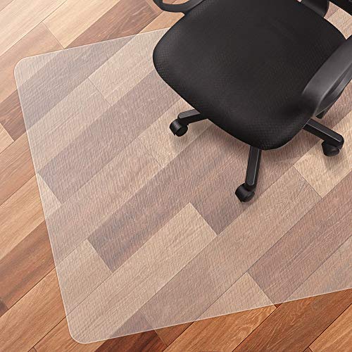 Elegear Eva Tappeto Salvapavimento 90 x 120cm per Parquet Tappetini per Sedie da Ufficio Tappetto Trasparente per Pavimenti Duri Rettangolare Alta Resilienza Antiscivolo